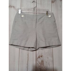 The Limited Shorts Ladies 6 Cassidy Fit Gray‎ White Chino
